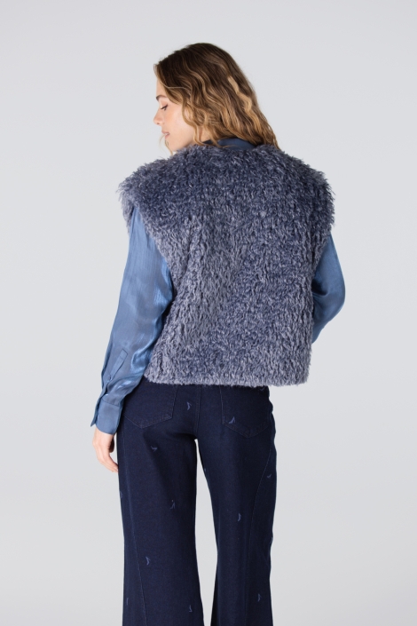 Juffrouw Jansen dali w25 gilet ff 276 fake fur